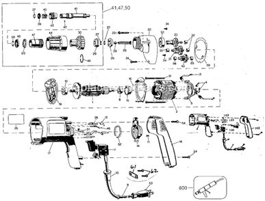 Page A Diagram and Parts List for 2050 Type 1 Poulan Chainsaw